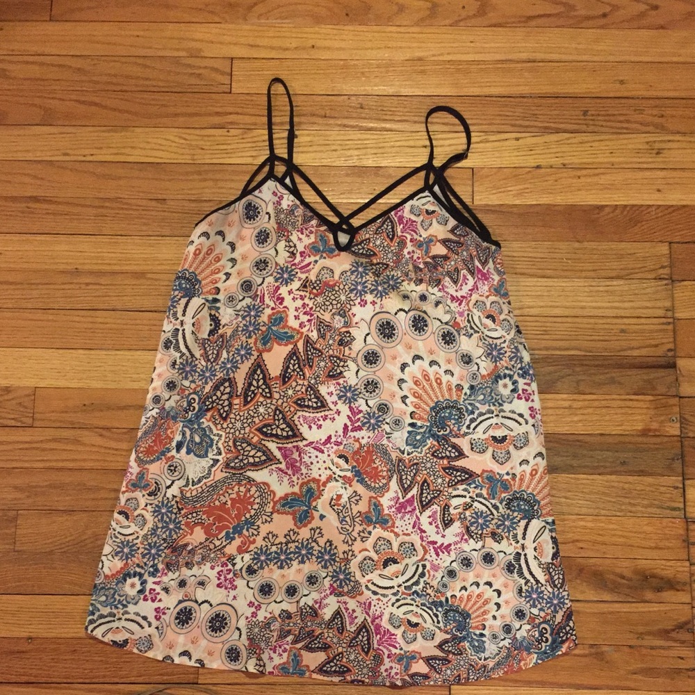 Paisley Chiffon Tank Dress